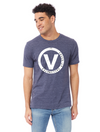 Vaccinated Circle T-Shirt in Slub Blue