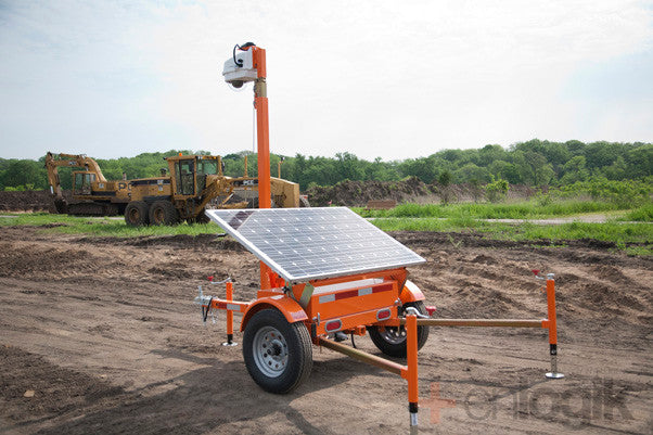 Solar Panel Mobile Security Cameras For Construction Sites Work